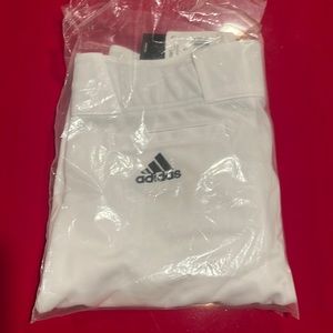 Brand new Youth large white Adidas baseball pants!